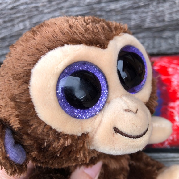 TY Beanie Babies Coconut the Monkey plushie stuffed animal toy plush Beanie Boos - Picture 7 of 10